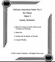 African American Suite No. 1 for Piano