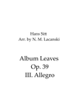 Album Leaves Op. 39 III. Allegro