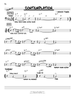 Contemplation [Reharmonized version] (arr. Jack Grassel)