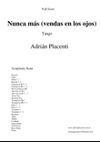 Nunca más(Vendas en los ojos) - Symphonic wind band