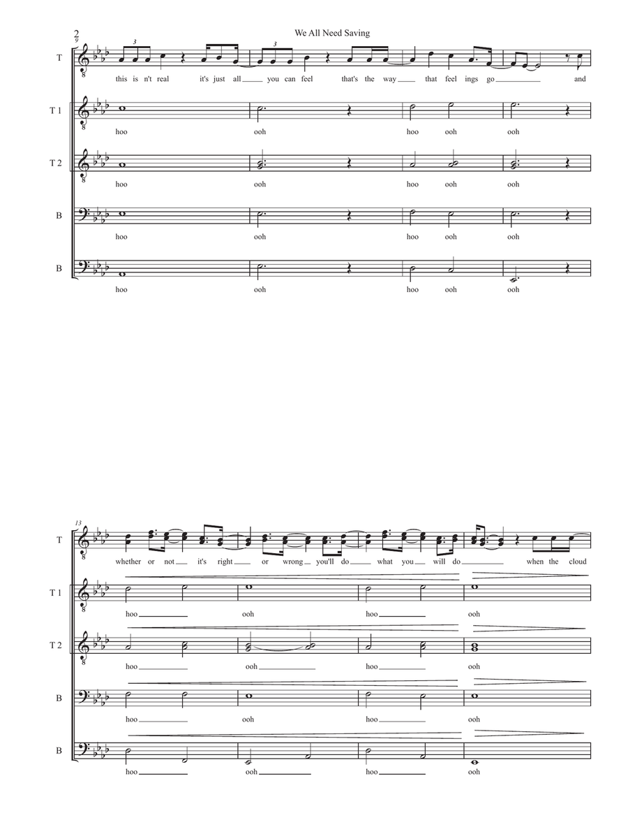 We All Need Saving We All Need Saving TTBB scores gallery preview page 2