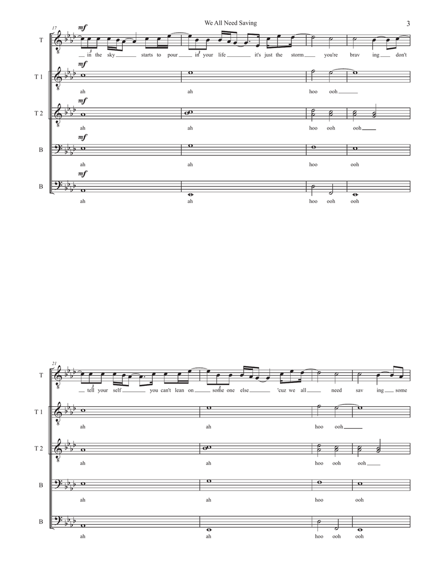 We All Need Saving We All Need Saving TTBB scores gallery preview page 3