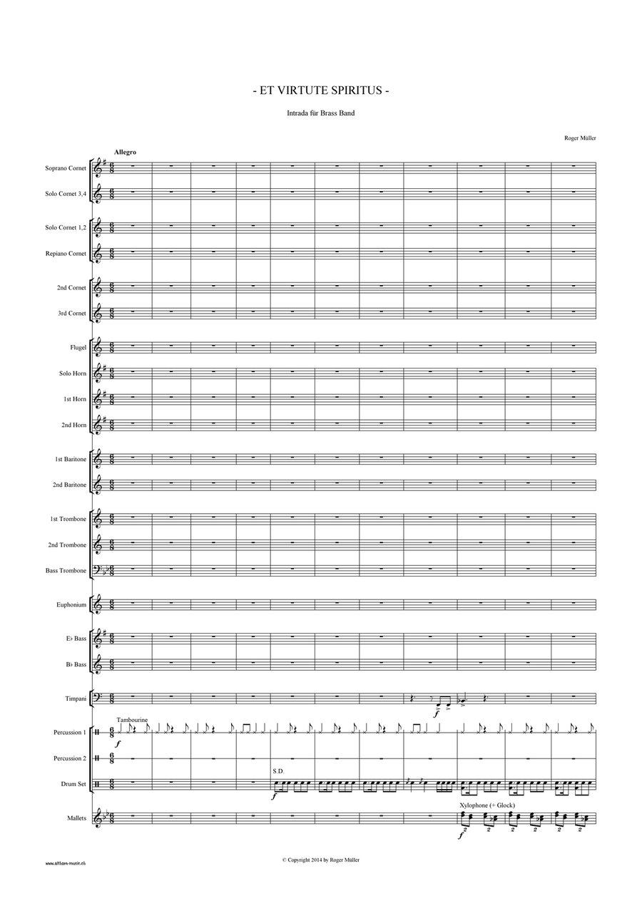 Et Virtute Spiritus Brass Band scores gallery preview page 3
