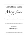 MAGNIFICAT. Mov. 3. 