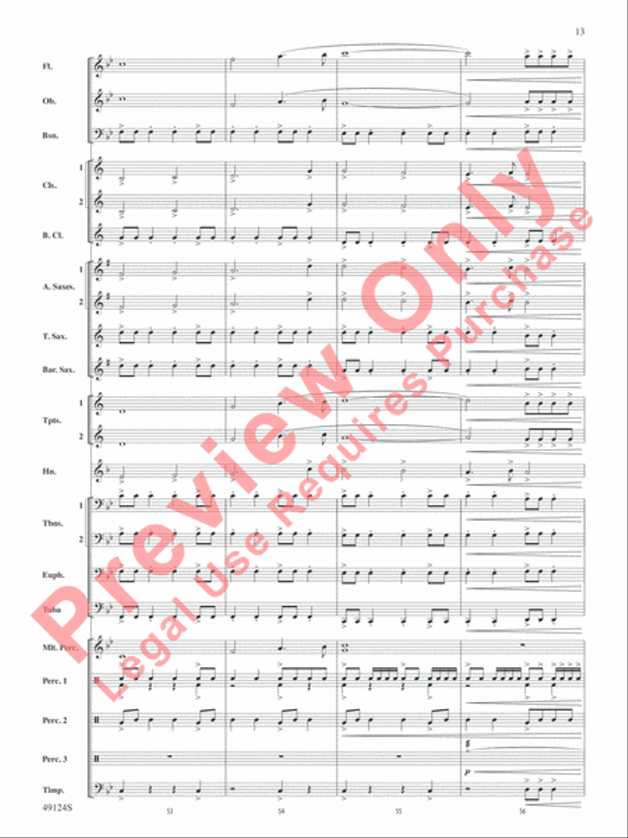 Beyond Reach Beyond Reach Concert Band scores gallery preview page 14