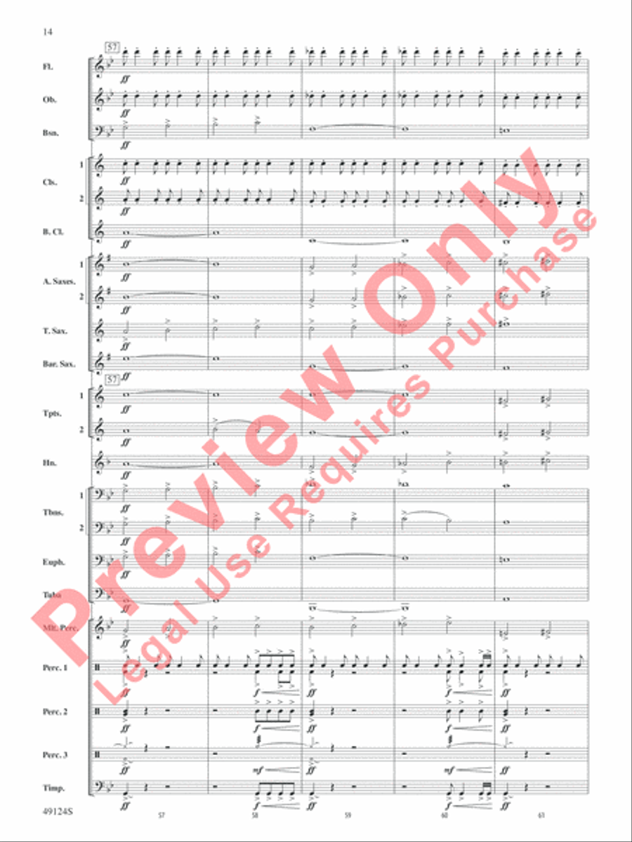 Beyond Reach Beyond Reach Concert Band scores gallery preview page 15