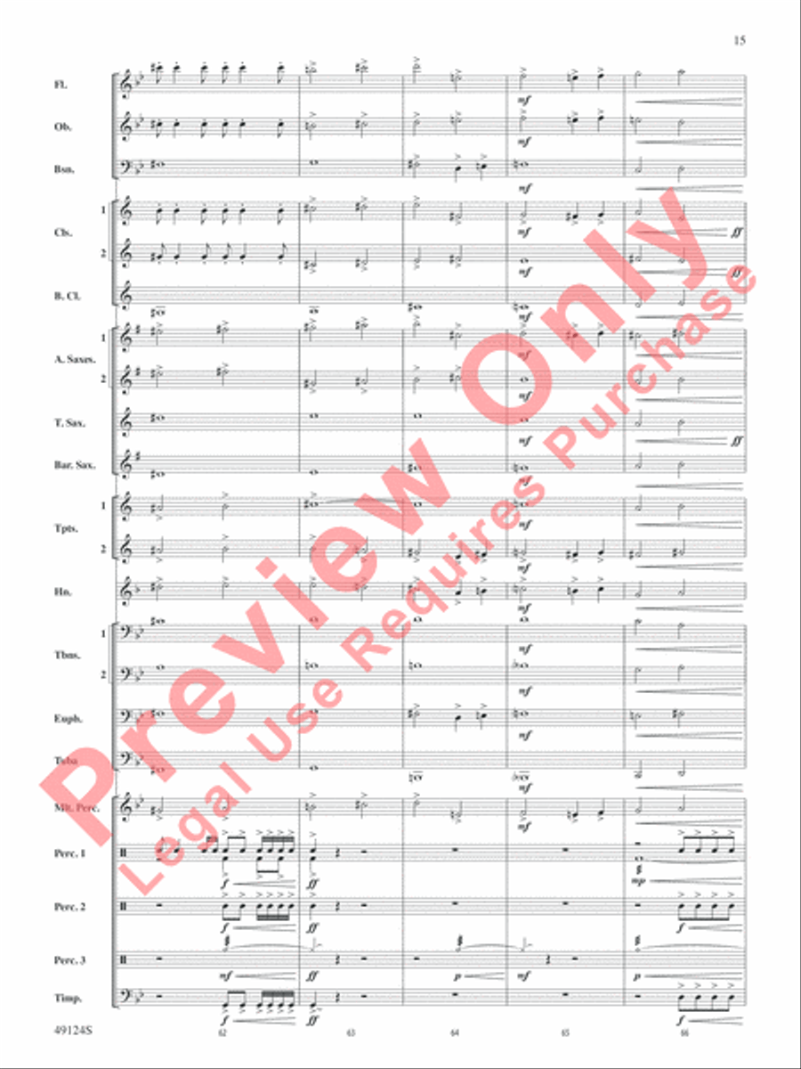 Beyond Reach Beyond Reach Concert Band scores gallery preview page 16