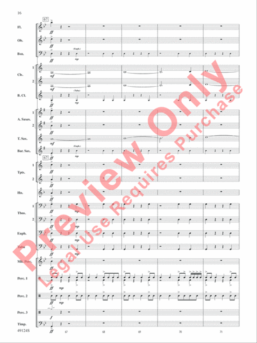 Beyond Reach Beyond Reach Concert Band scores gallery preview page 17