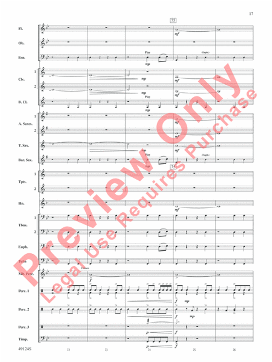 Beyond Reach Beyond Reach Concert Band scores gallery preview page 18