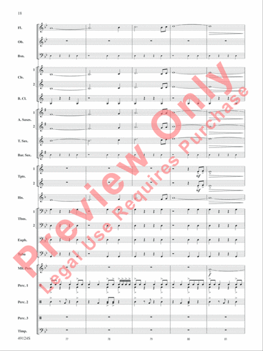 Beyond Reach Beyond Reach Concert Band scores gallery preview page 19