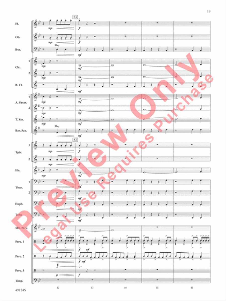 Beyond Reach Beyond Reach Concert Band scores gallery preview page 20