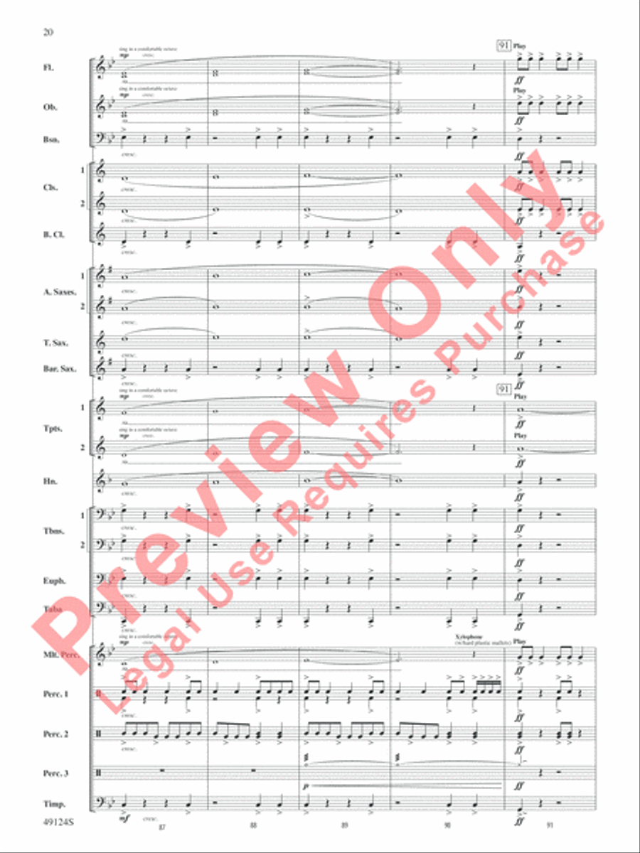 Beyond Reach Beyond Reach Concert Band scores gallery preview page 21