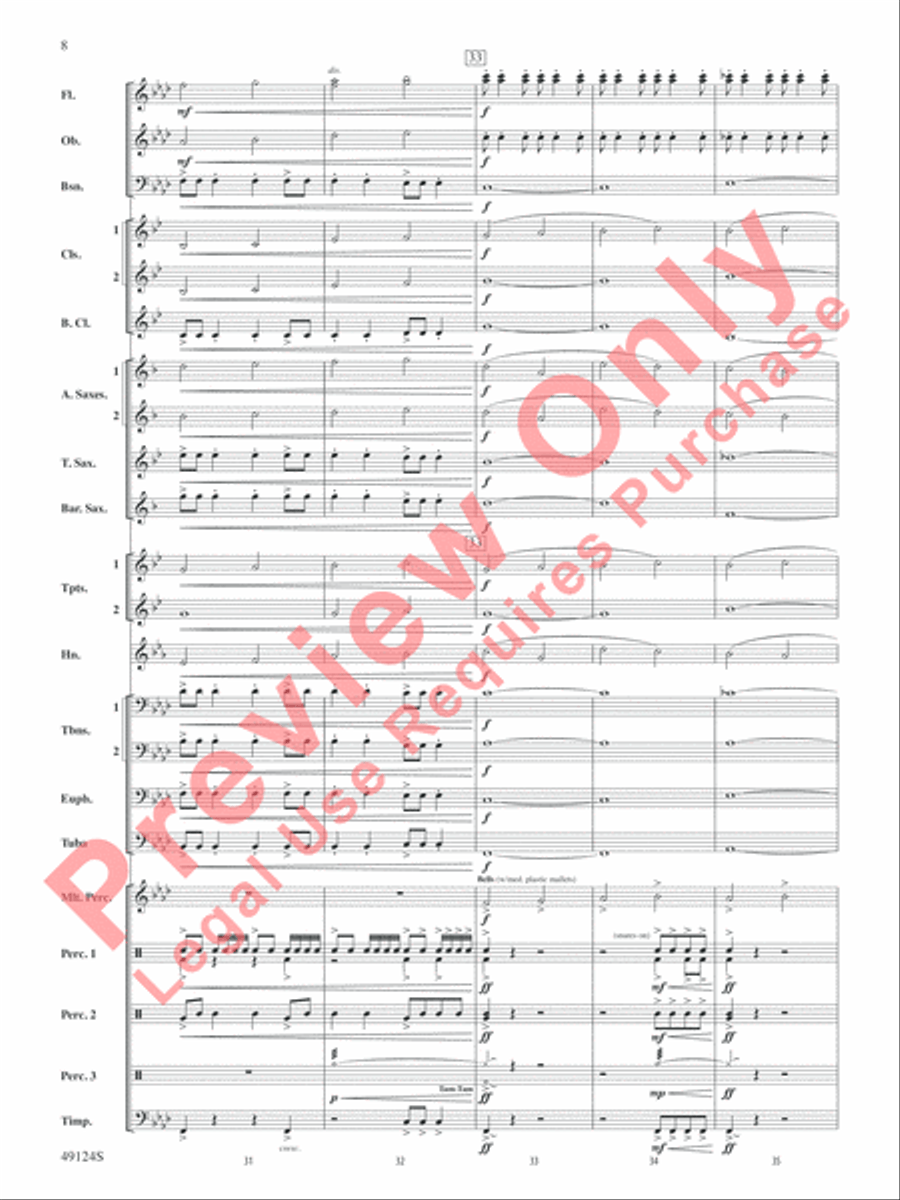Beyond Reach Beyond Reach Concert Band scores gallery preview page 9