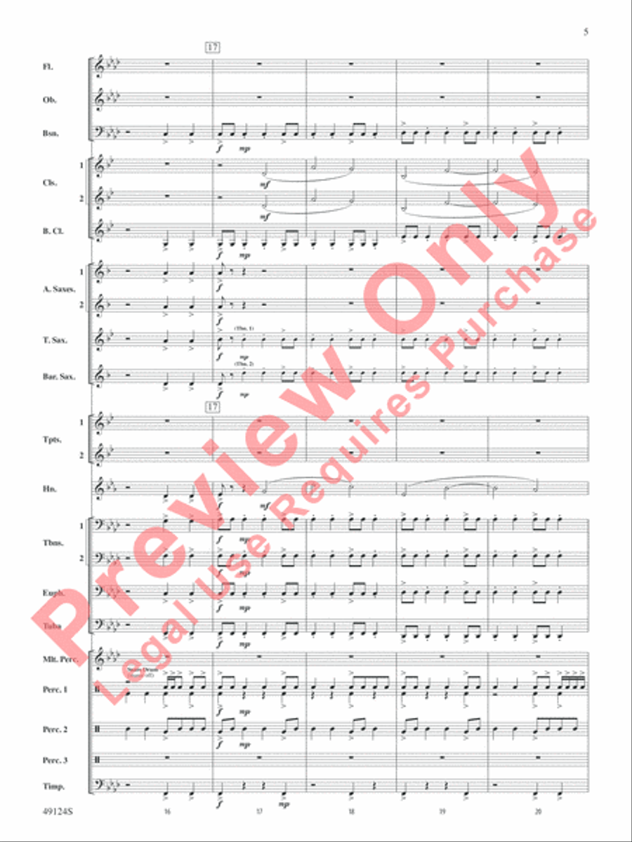 Beyond Reach Beyond Reach Concert Band scores gallery preview page 6
