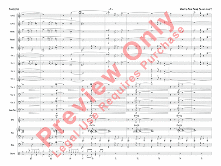 What Is This Thing Called Love? Jazz Ensemble scores gallery preview page 12