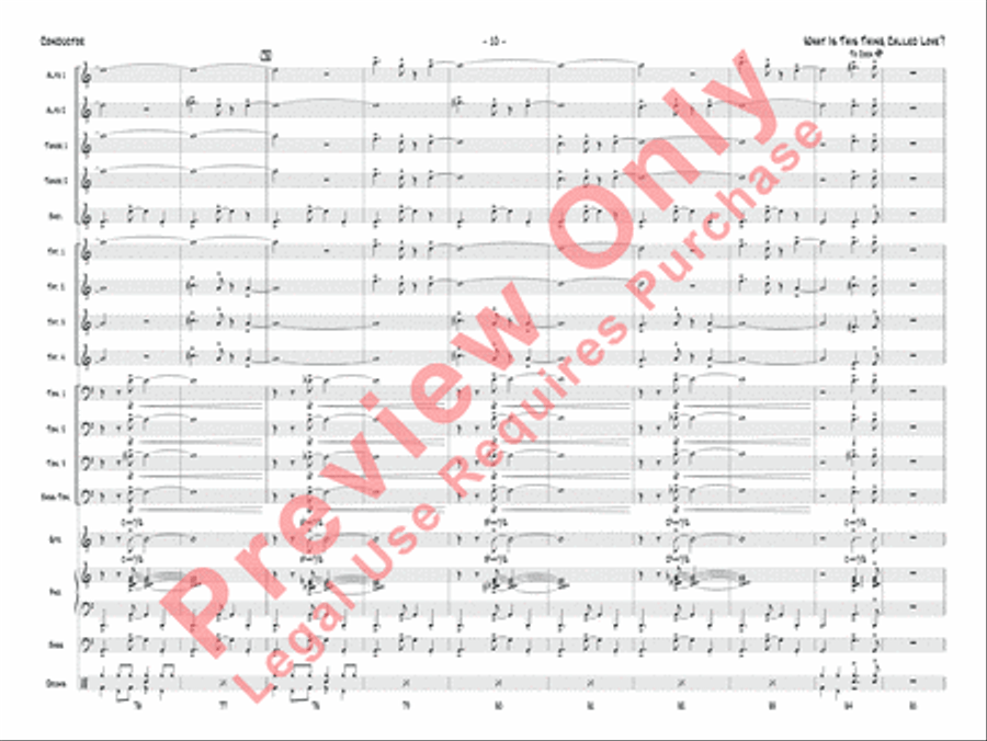 What Is This Thing Called Love? Jazz Ensemble scores gallery preview page 13