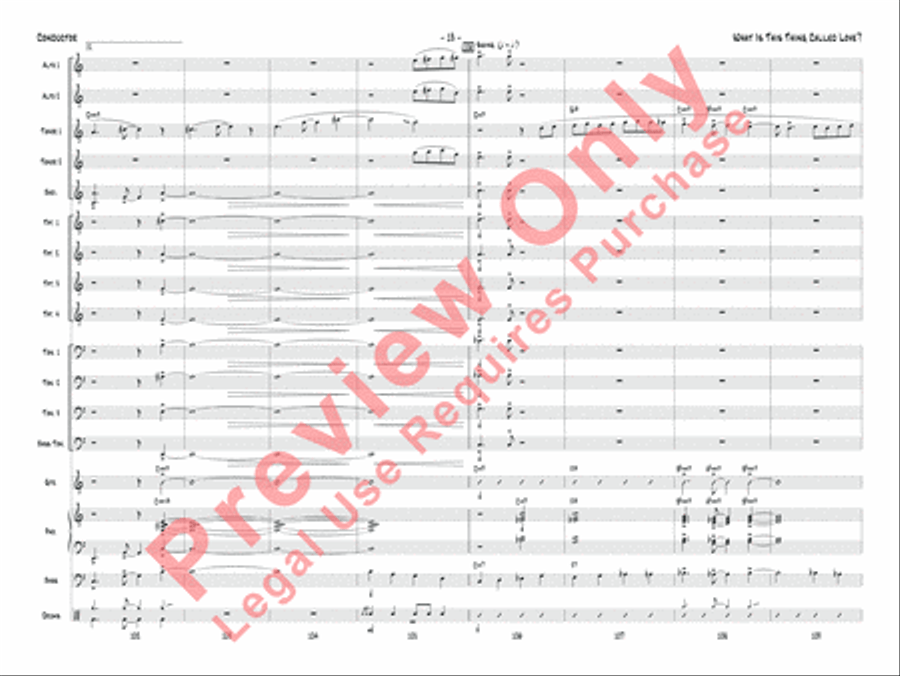 What Is This Thing Called Love? Jazz Ensemble scores gallery preview page 16