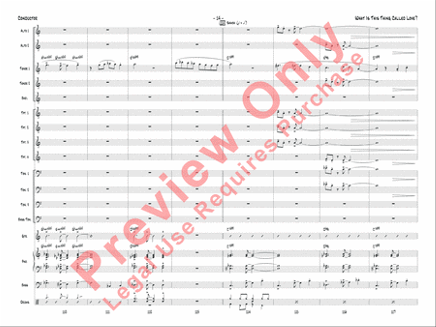 What Is This Thing Called Love? Jazz Ensemble scores gallery preview page 17
