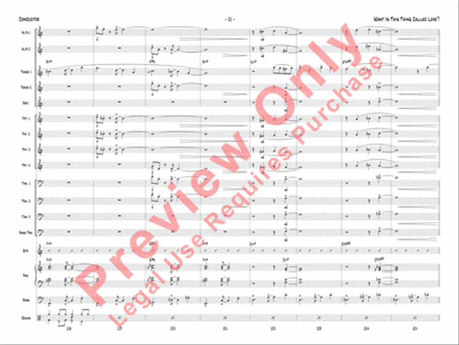 What Is This Thing Called Love? Jazz Ensemble scores gallery preview page 18
