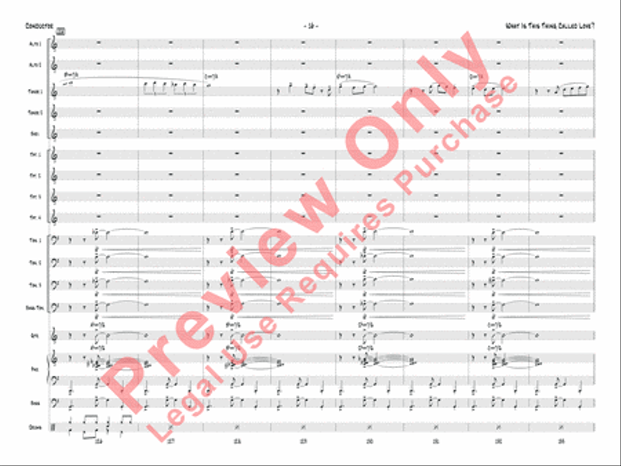 What Is This Thing Called Love? Jazz Ensemble scores gallery preview page 19