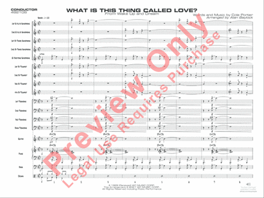 What Is This Thing Called Love? Jazz Ensemble scores gallery preview page 4