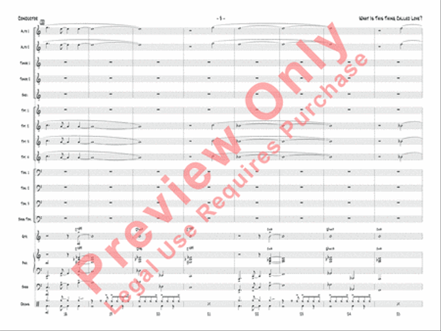 What Is This Thing Called Love? Jazz Ensemble scores gallery preview page 6