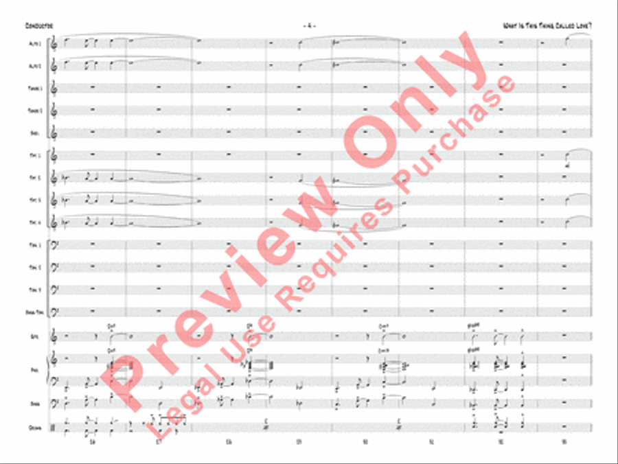 What Is This Thing Called Love? Jazz Ensemble scores gallery preview page 7