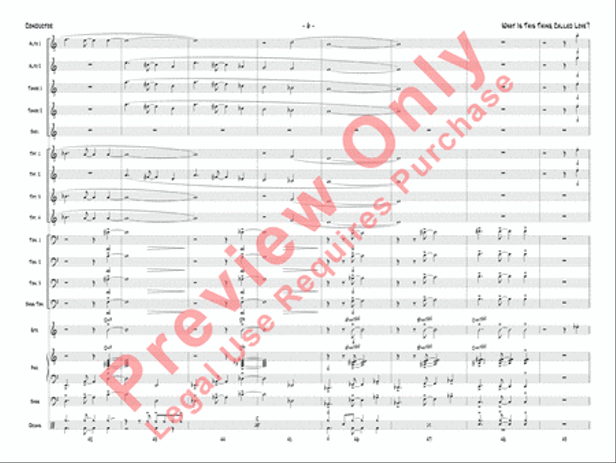 What Is This Thing Called Love? Jazz Ensemble scores gallery preview page 9