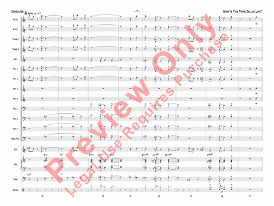 What Is This Thing Called Love? Jazz Ensemble scores gallery preview page 10