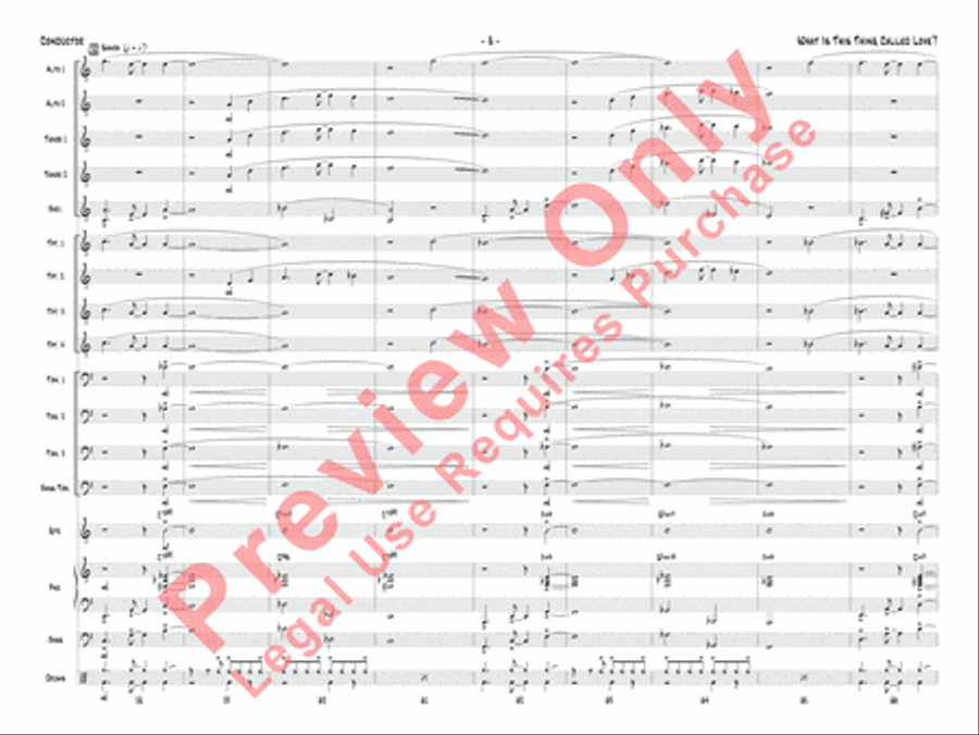 What Is This Thing Called Love? Jazz Ensemble scores gallery preview page 11