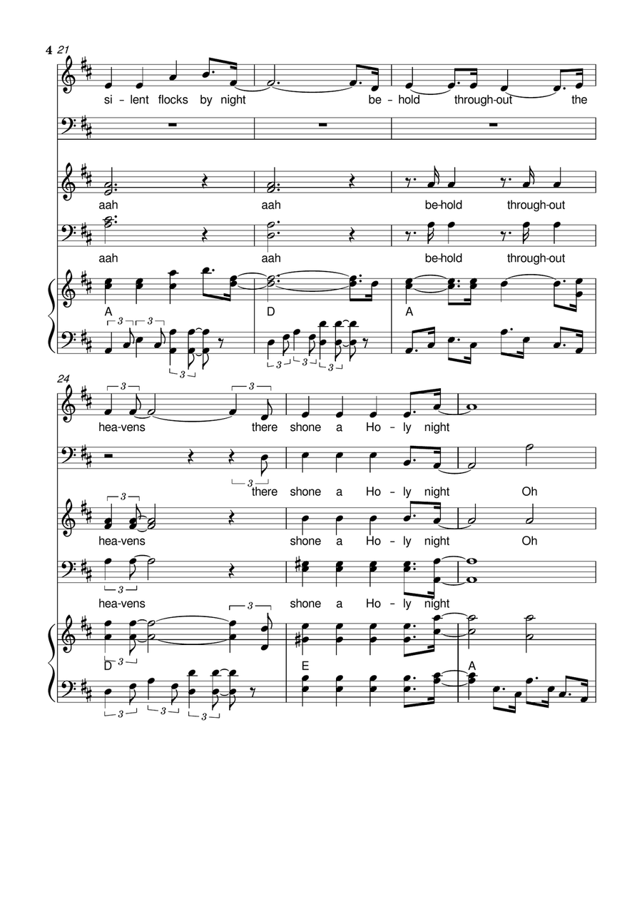 Go tell it on the mountain - SATB + 2Solo's - Arr. Forevergreens Music 4-Part scores gallery preview page 4