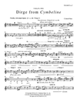 Cymbeline: Dirge (Downloadable C Trumpet Part)