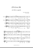 If Ye Love Me, for SSAA ensemble