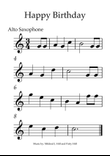 Happy Birthday - Alto Saxophone