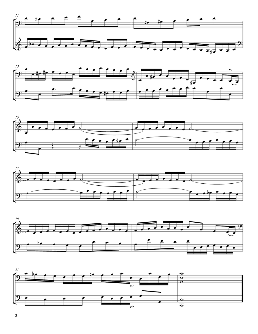 Invention 1 In C Major Invention 1 In C Major String Duet scores gallery preview page 2