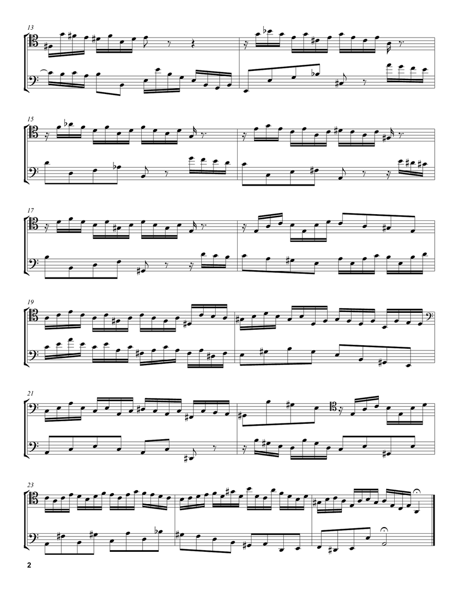 Invention 13 In A Minor Invention 13 In A Minor String Duet scores gallery preview page 2