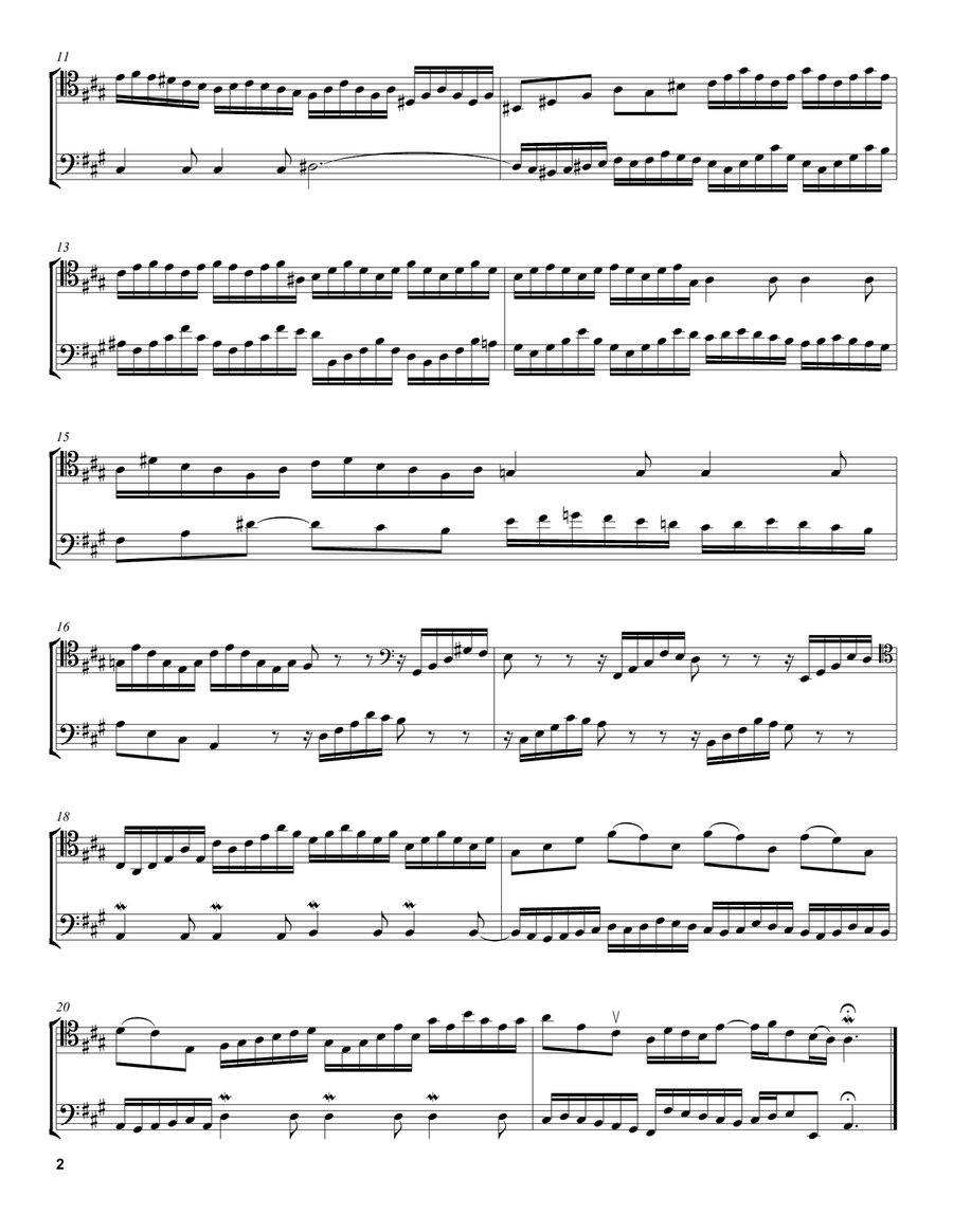Invention 12 In A Major Invention 12 In A Major String Duet scores gallery preview page 2