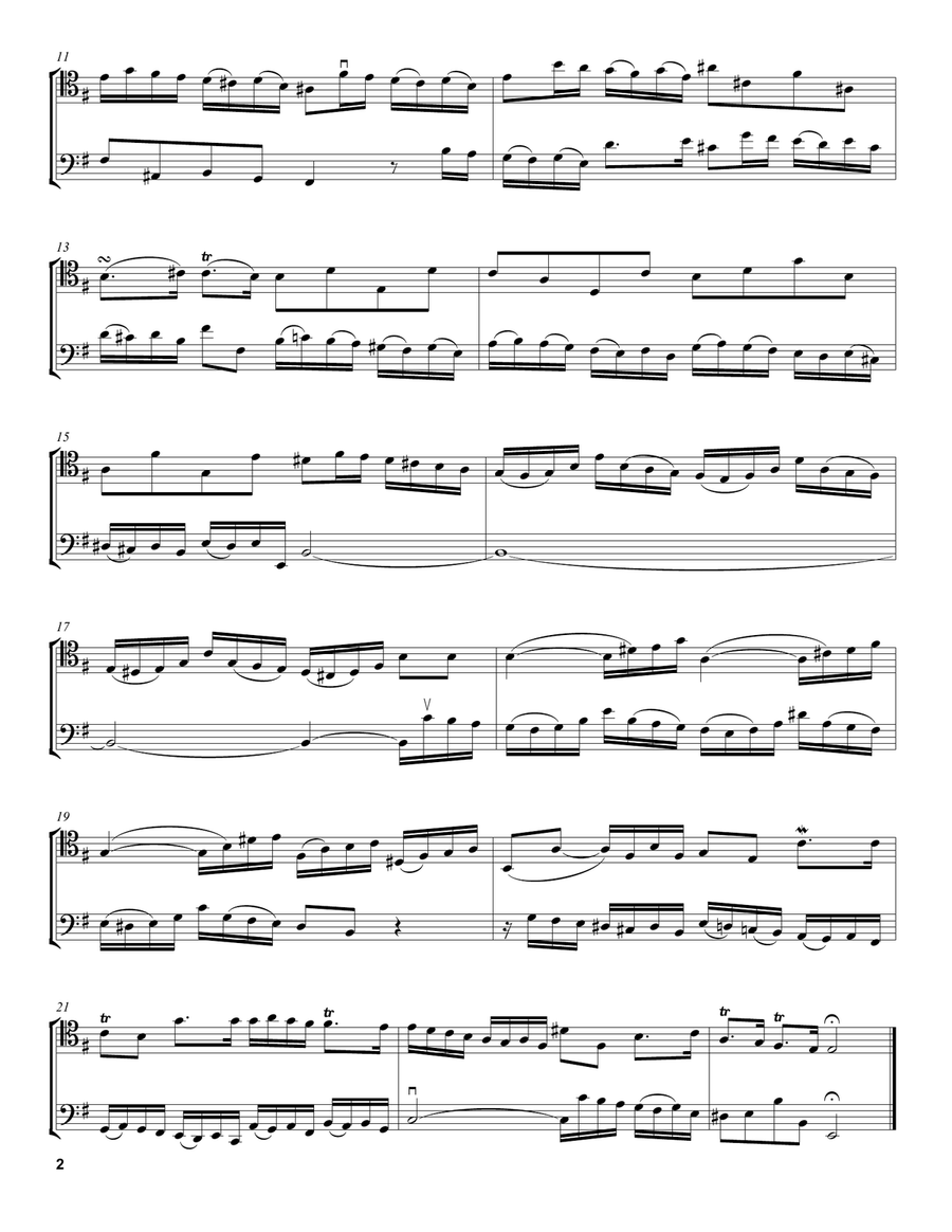 Invention 7 In E Minor Invention 7 In E Minor String Duet scores gallery preview page 2