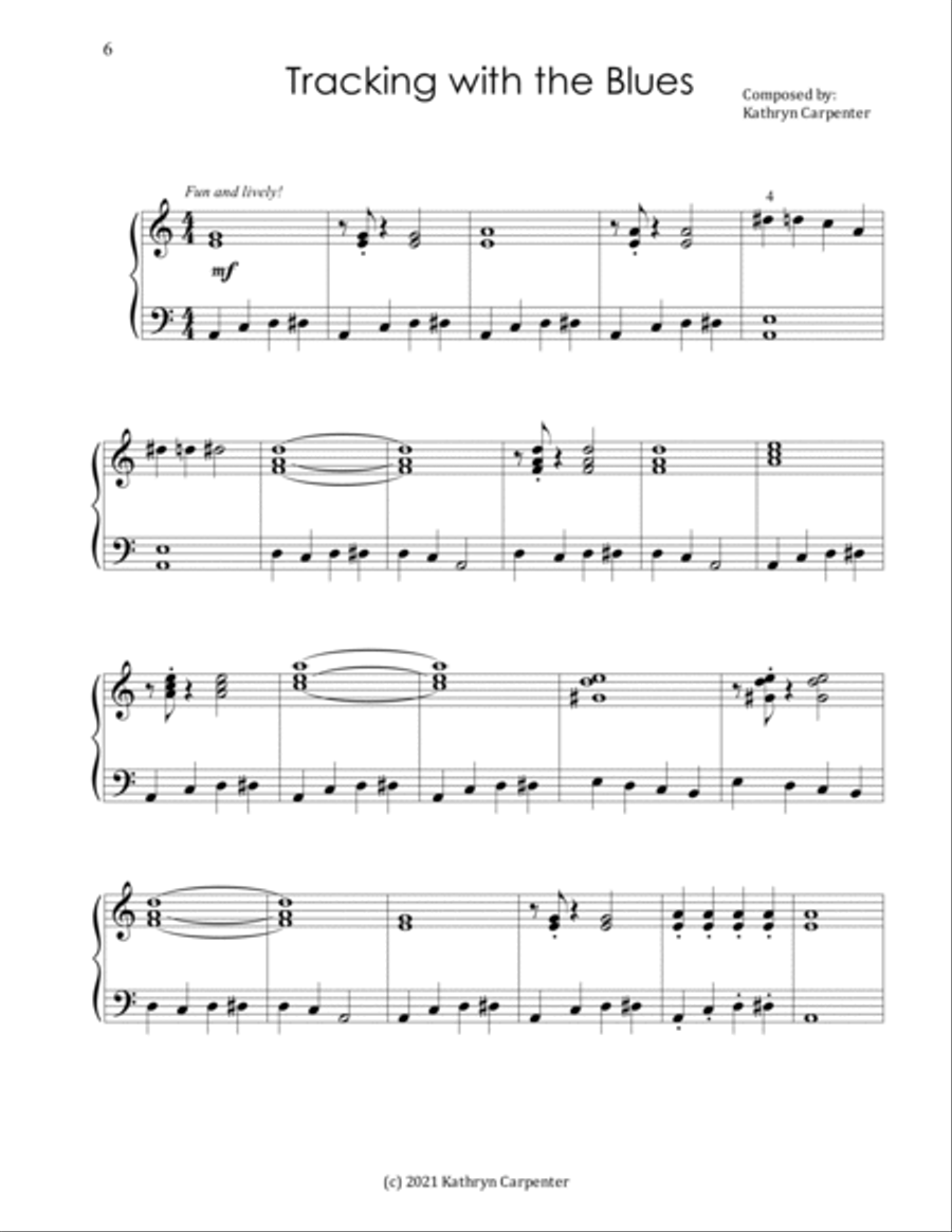 News for the Blues: 15 Intermediate Piano Solos Piano Solo scores gallery preview page 6