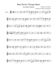 Bear Down Chicago Bears Clarinet