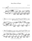 Sweet Hour of Prayer for Cello and Piano