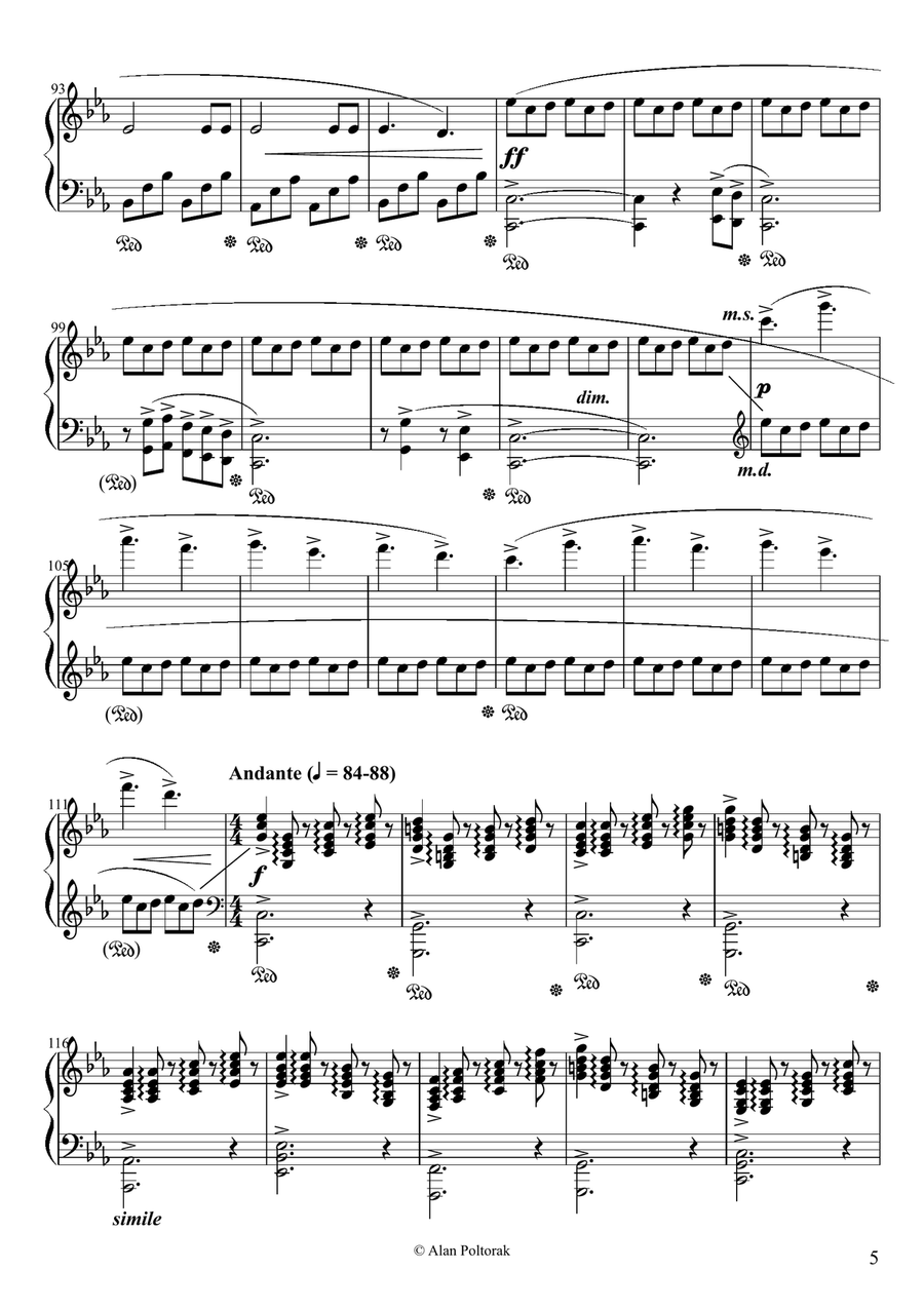 Piano Composition No. 2 Piano Composition No. 2 Piano Solo scores gallery preview page 5