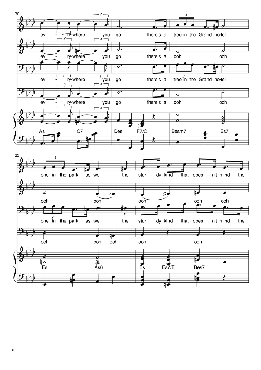 It's Beginning To Look Like Christmas 4-Part scores gallery preview page 6