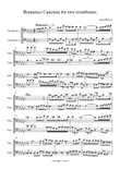 Romance Canzona for two trombones