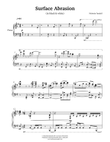 Surface Abrasion (in black & white) for piano