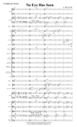 No Eye Has Seen (Conductor Score)