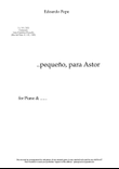 ...pequeño, para Astor