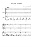 Nuku Nuku Nurmilintu (Lullaby) (for violin duet and piano accompaniment)