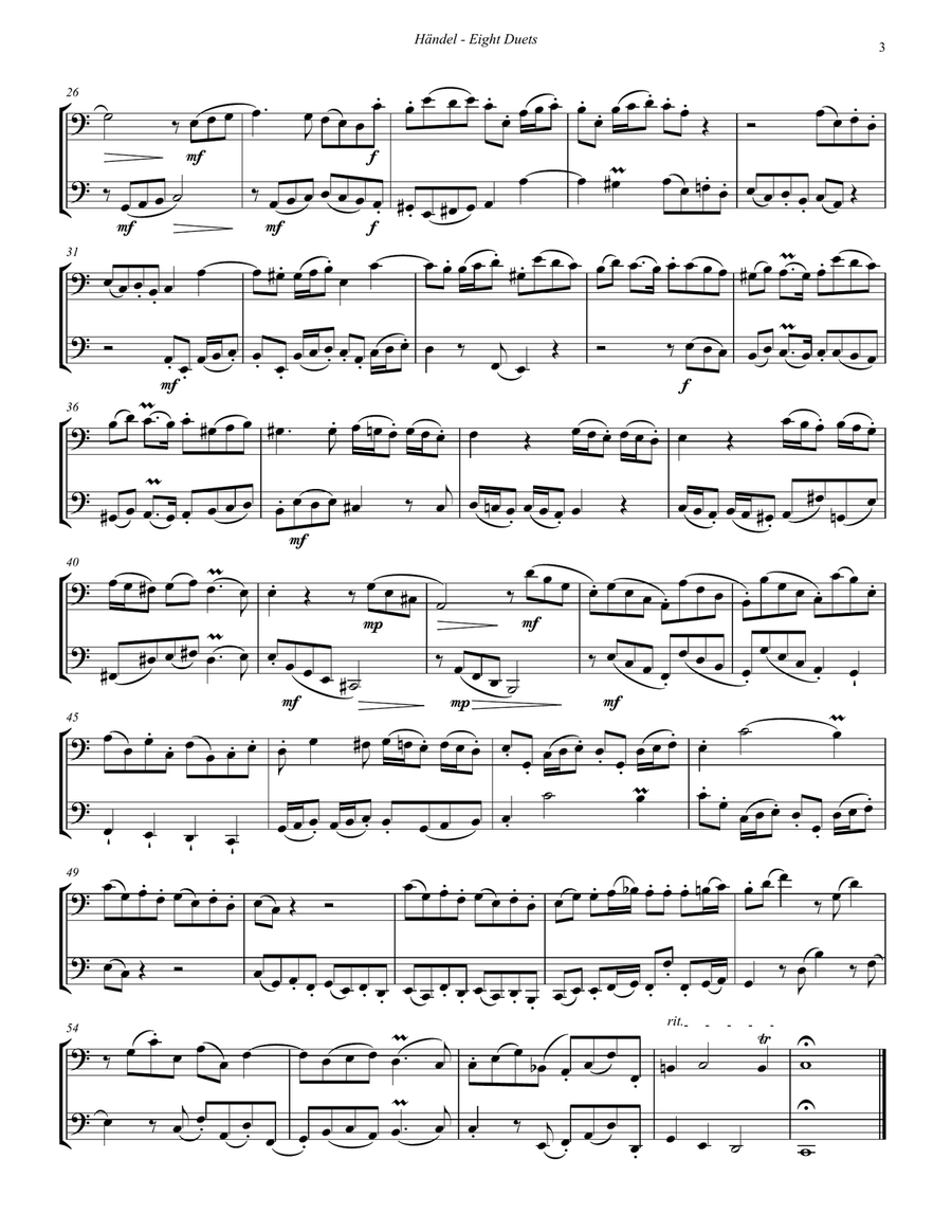 Eight Duets for Euphonium & Tuba or Two Tubas Brass Duet scores gallery preview page 3