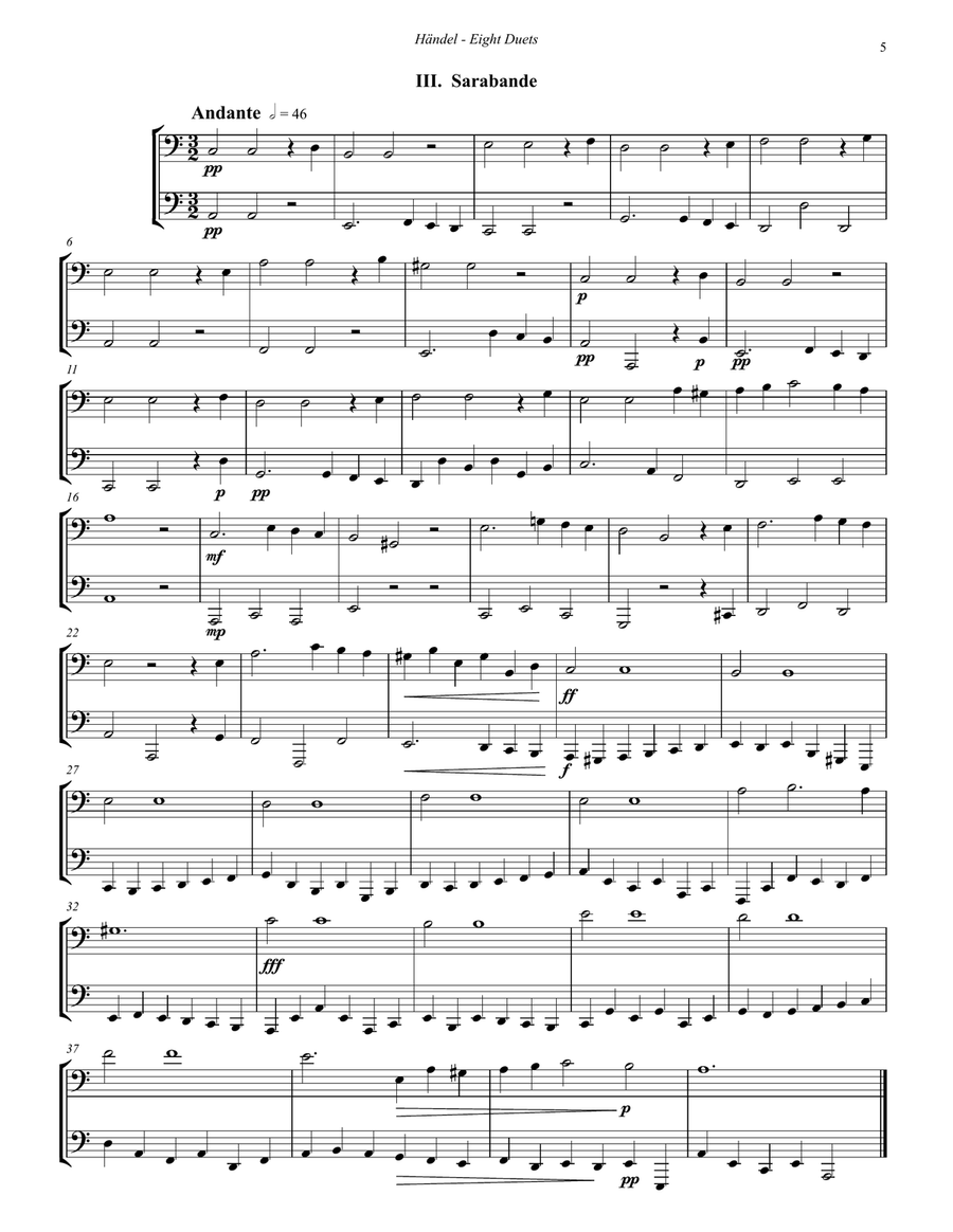 Eight Duets for Euphonium & Tuba or Two Tubas Brass Duet scores gallery preview page 5